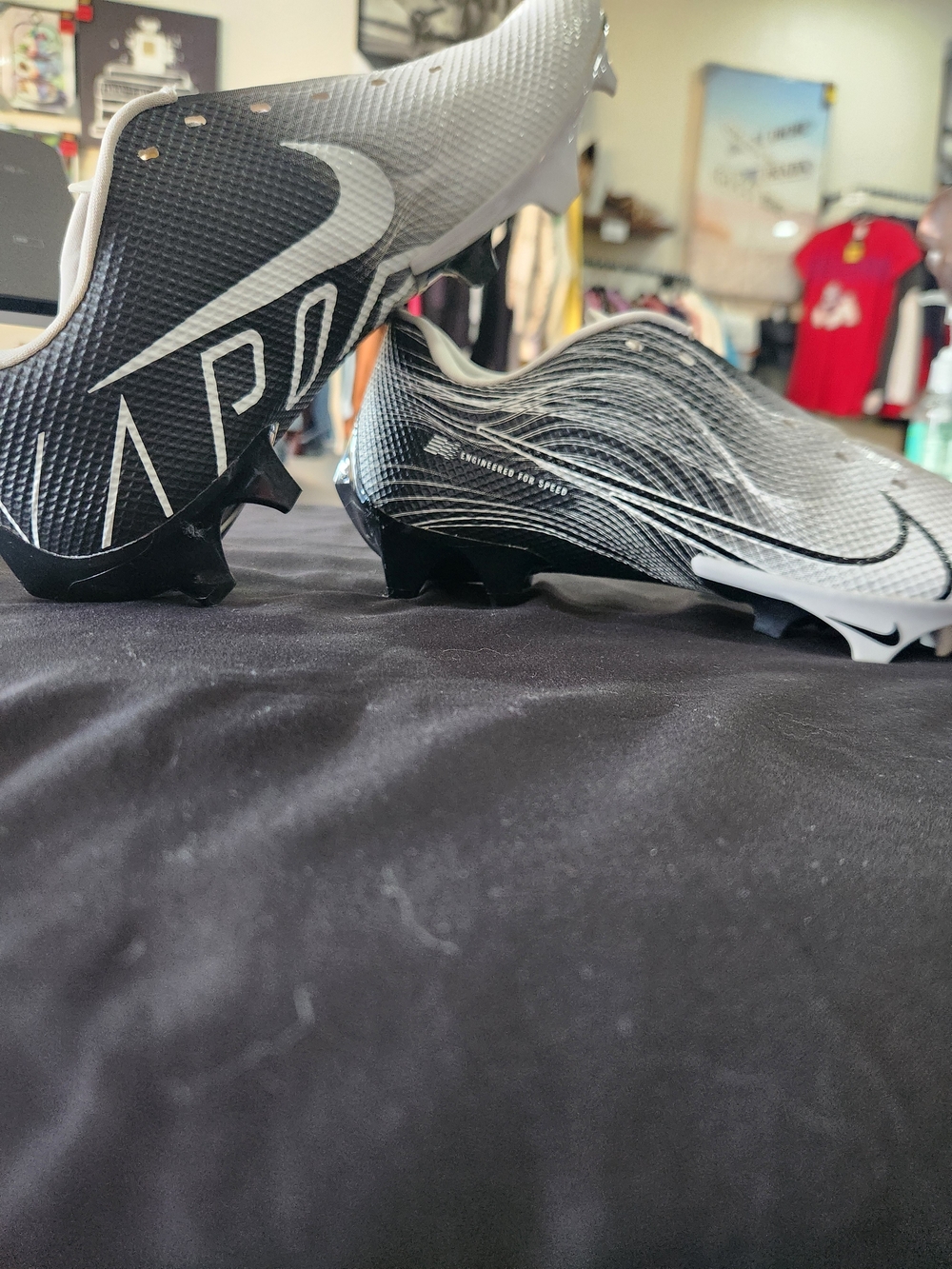 Nike Vapor 360 Speed Football Cleats - Black/White
